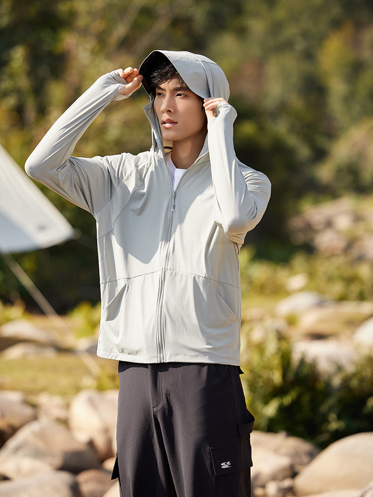 【在庫処分】着るだけUV対策 接触冷感パーカー(男性)
