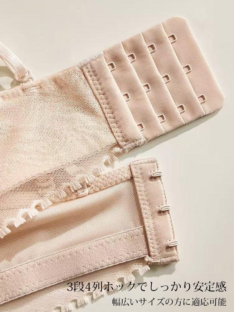 【ノンワイヤー盛れる】谷間メイク ブラ&ショーツセット