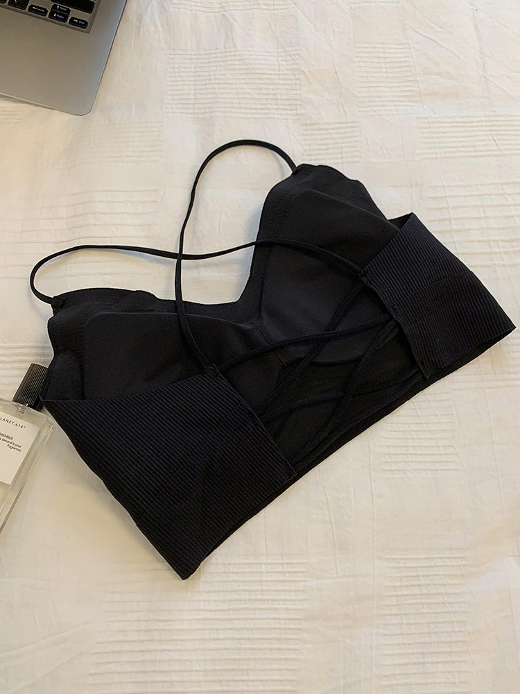 【ノンワイヤー】美背中シームレスブラトップ