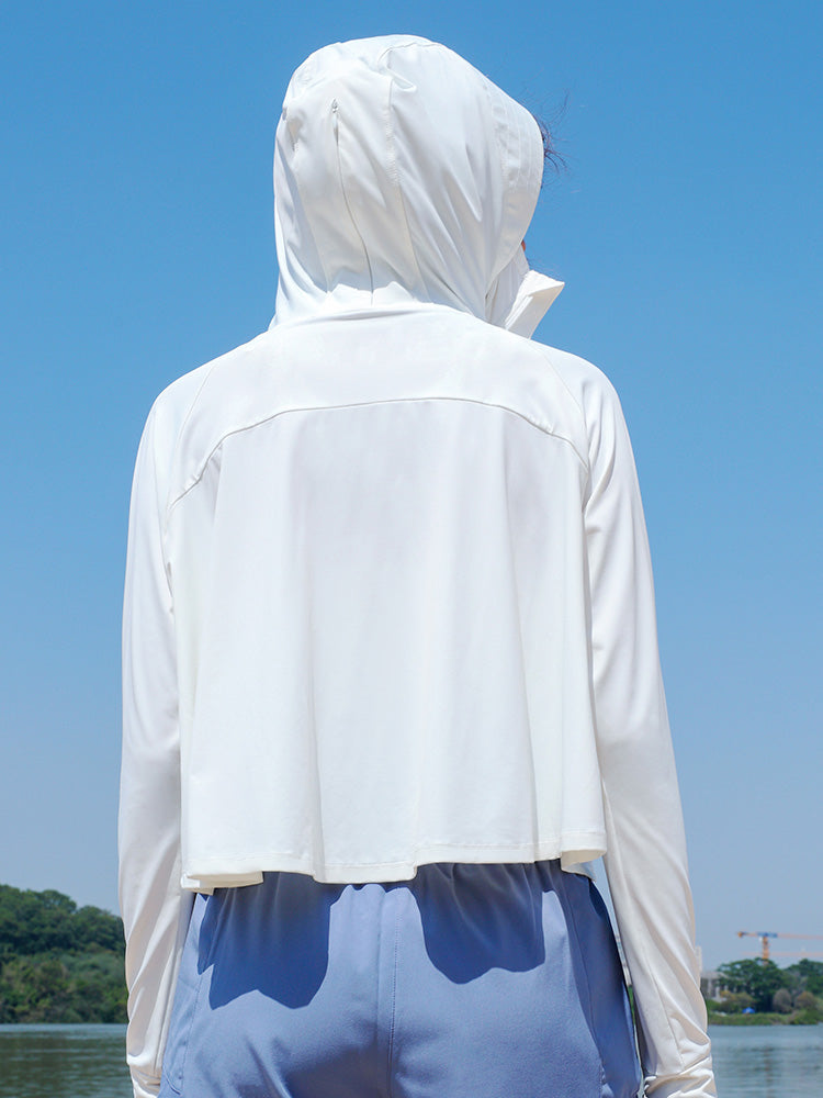 UVカット&接触冷感機能付き パーカー 指穴付き