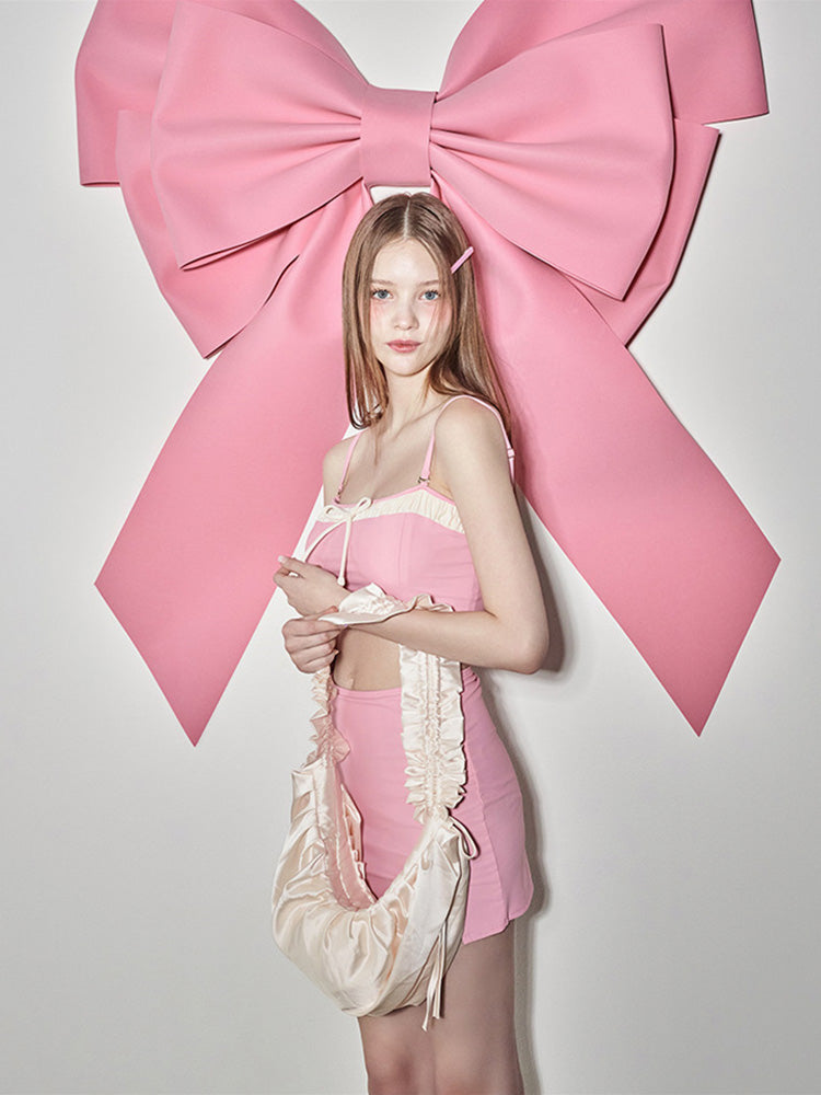 【ノンワイヤー】甘い配色!お洋服っぽいビキニ 2セット