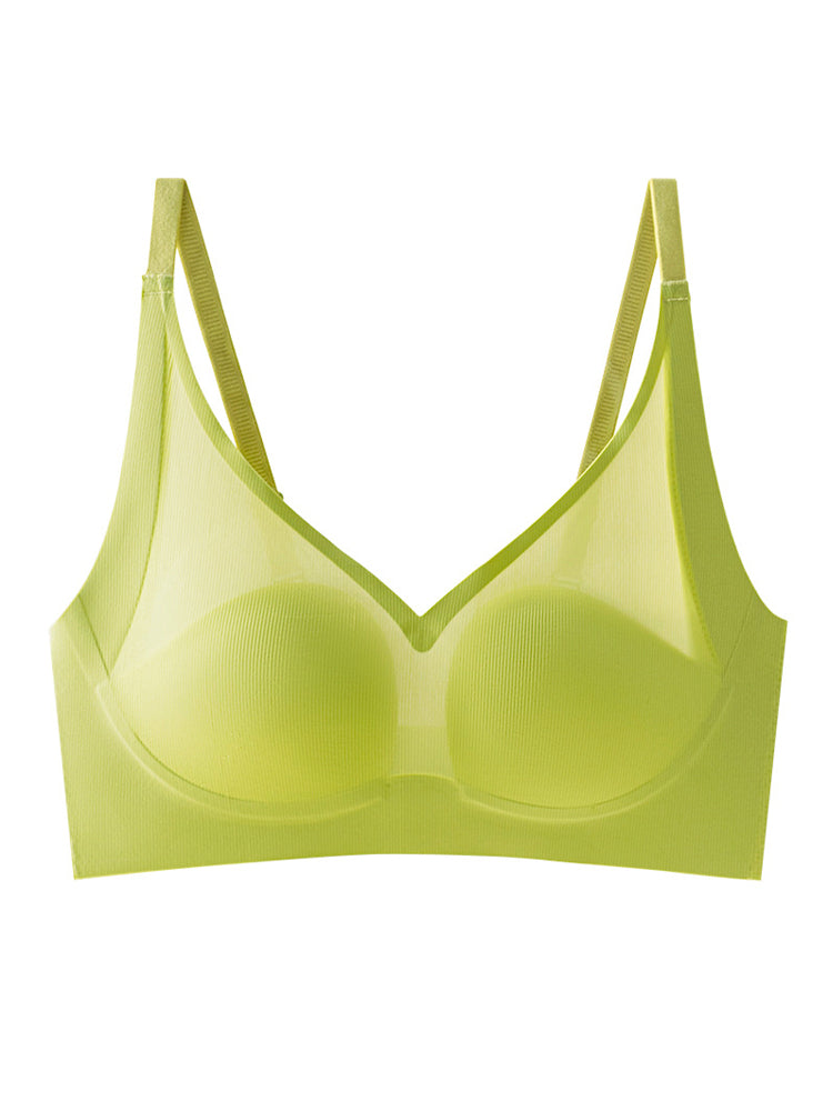 【在庫処分】極薄 シームレス ノンワイヤーブラ