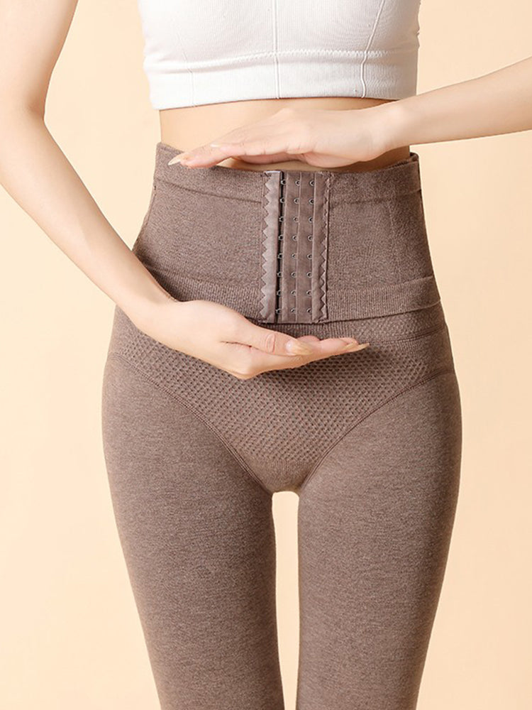 【在庫処分】厚さ選べる!あったかコルセット付き【裏起毛】やわ圧レギンス タイツ&トレンカ2種類