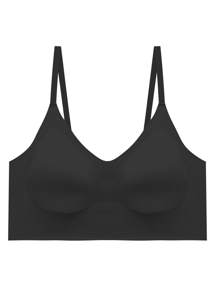 【在庫処分・3/4カップ】ノンワイヤー シームレス プッシュアップブラ