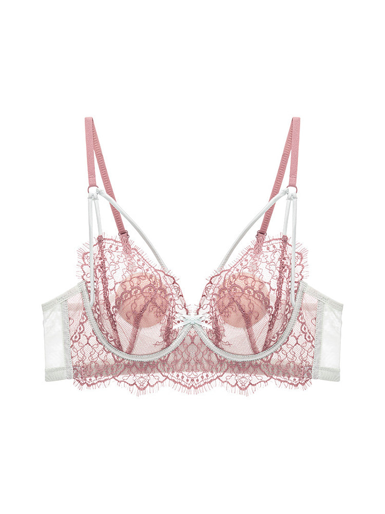 【Willow Leaf Series】アイラッシュレース ブラジャー単品 ソフトワイヤー入り