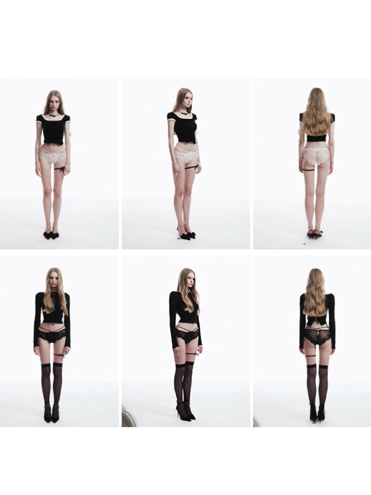 大人可愛いレース ショーツ単品