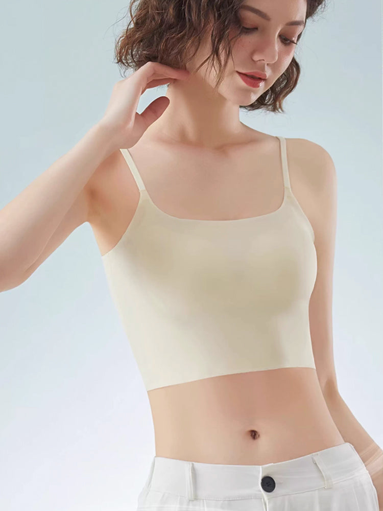 【在庫処分・パッド付き】シームレスキャミソール