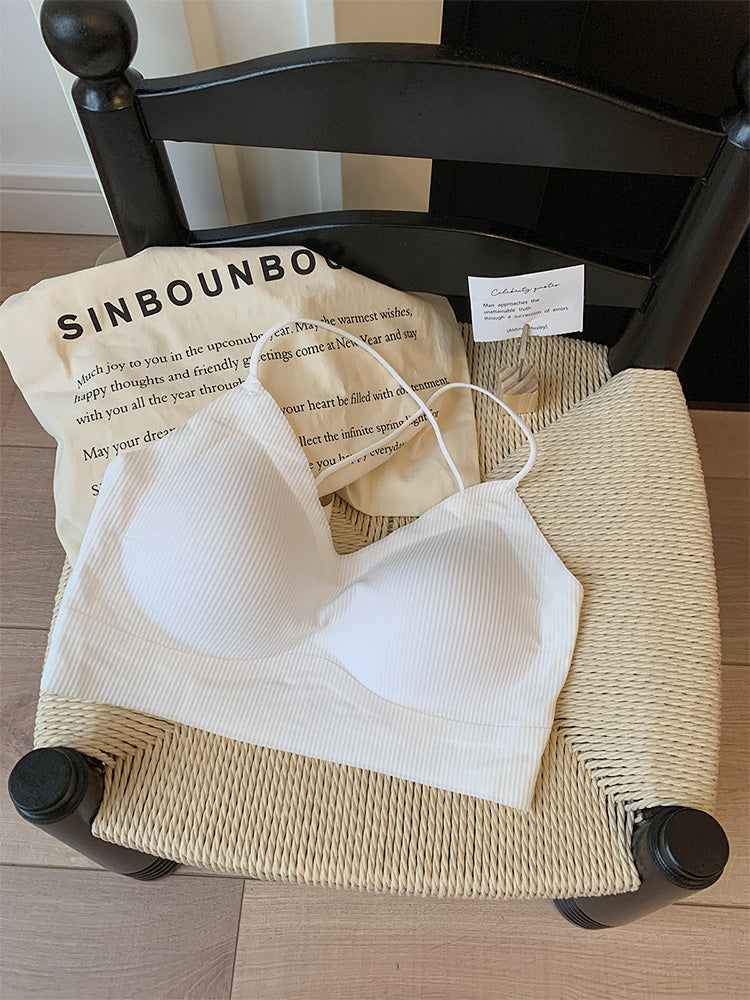 【ノンワイヤー】美背中シームレスブラトップ