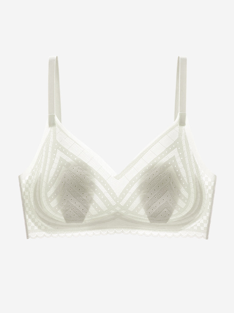 【ムレにくい・ノンワイヤー】薄手シームレスブラ