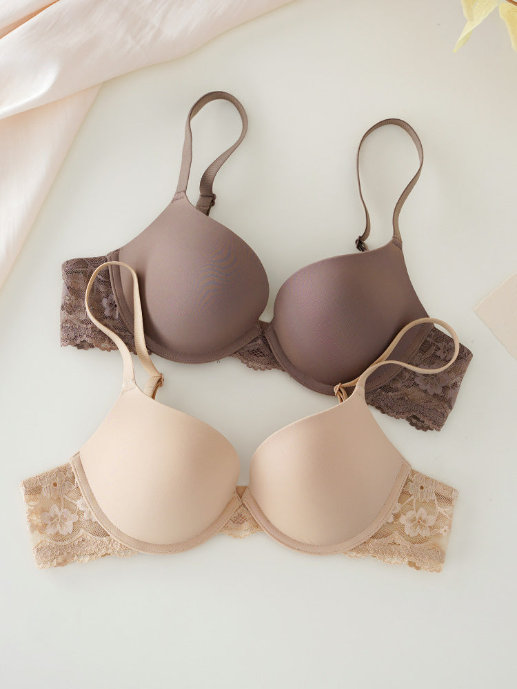 【ワイヤー入り】軽い!軽量シームレスカップブラセット