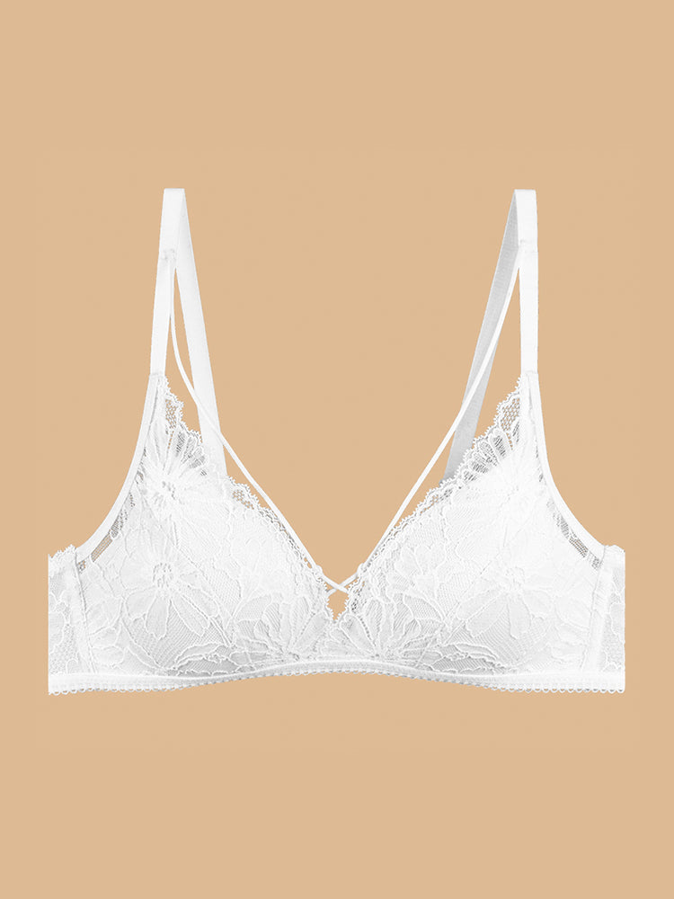 【ノンワイヤー】軽い!総レース ノンワイヤーブラ