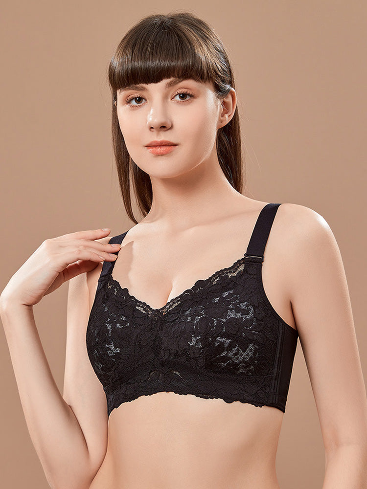 【在庫処分・ノンワイヤー】通気メッシュ構造カップ 小さく見えブラ