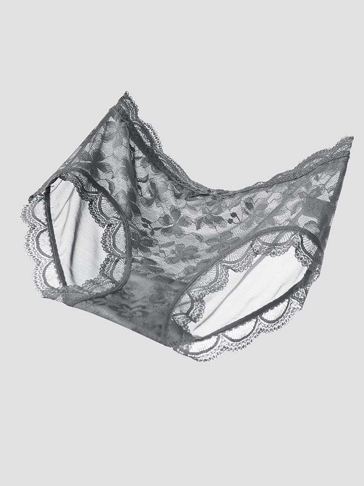 【在庫処分】花柄レースショーツ