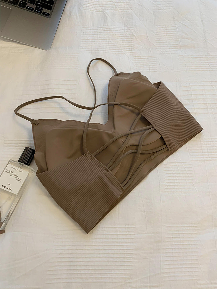 【ノンワイヤー】美背中シームレスブラトップ