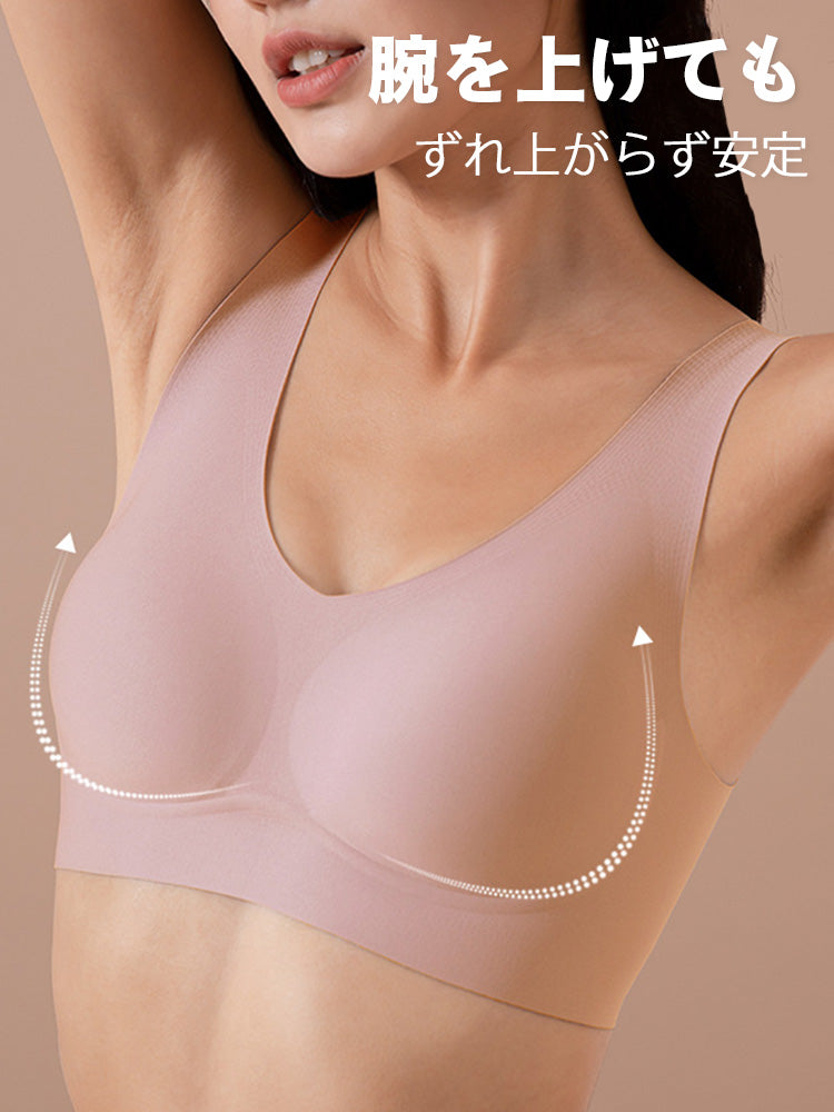 シームレスブラ 肩紐調節不可
