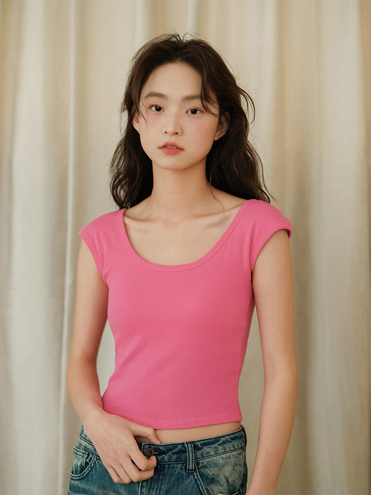 【在庫処分】カップ付きバックオープンキャミソール