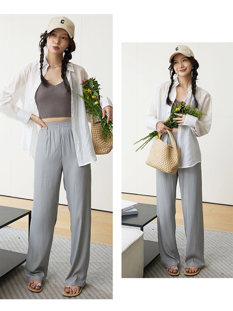 さらっとした素材感 蒸れないシアーシャツ