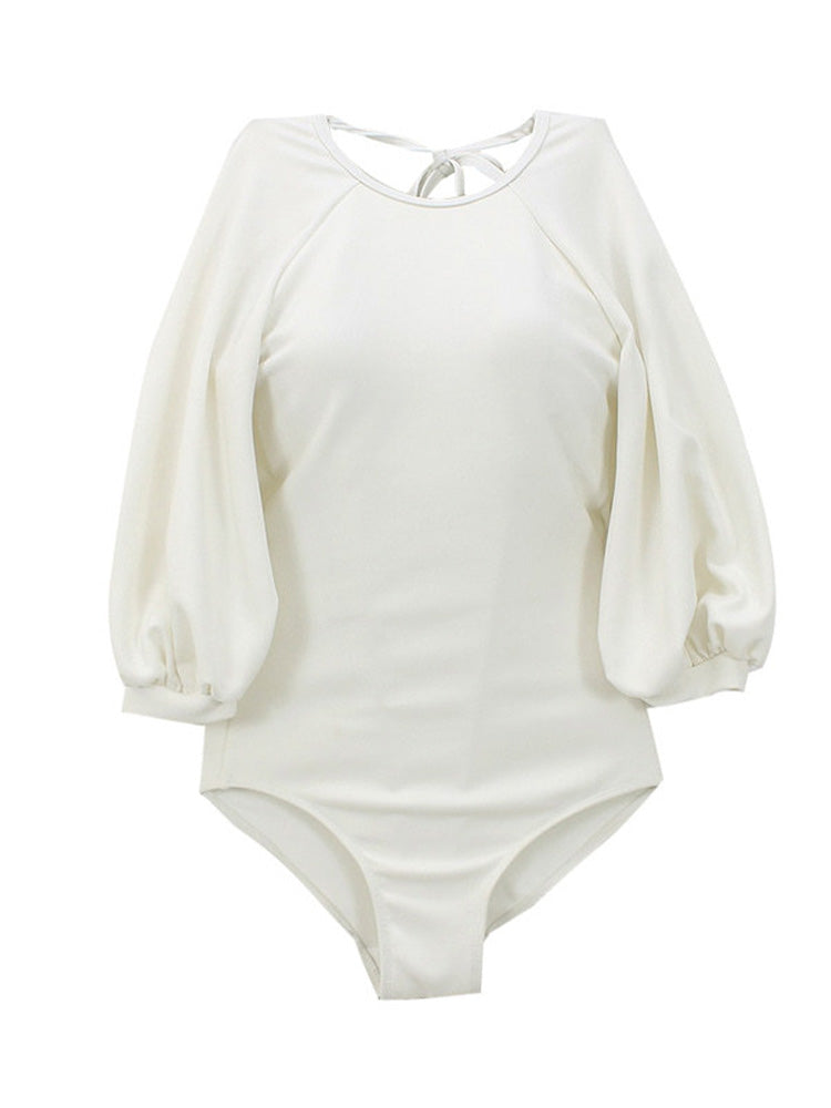 【ノンワイヤー】シンプル 大人っぽい ワンピース水着