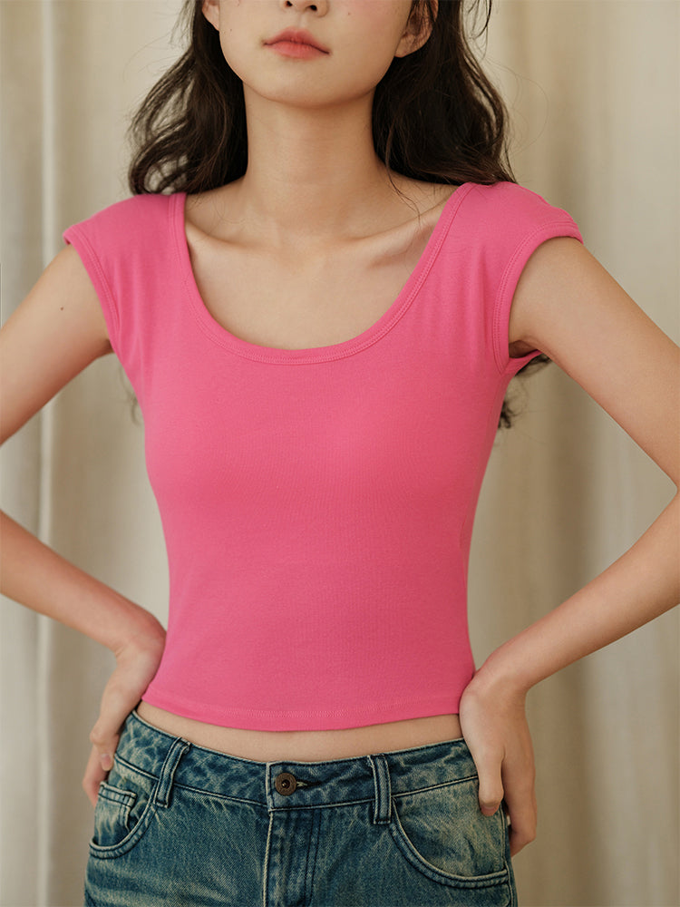 【在庫処分】カップ付きバックオープンキャミソール