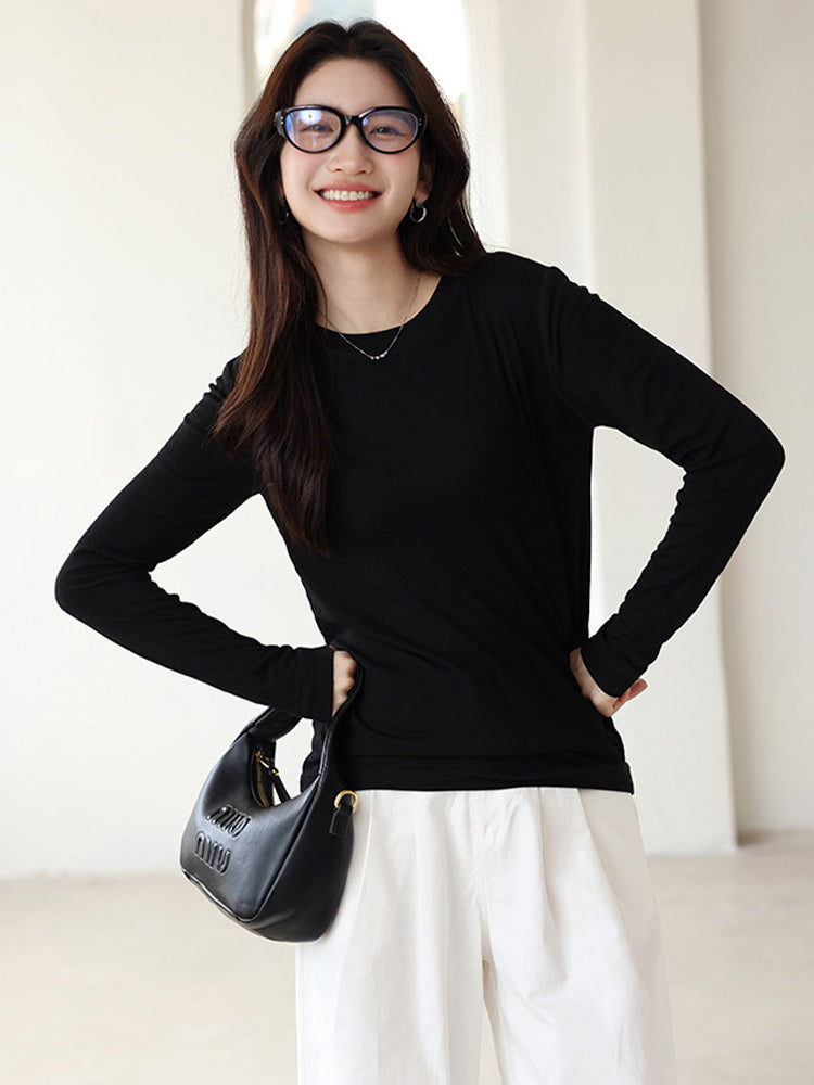 【在庫処分】透け感があるプルオーバー長袖