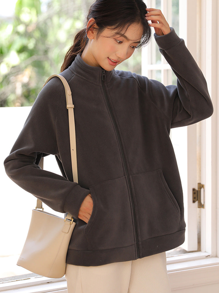 微起毛 ボアパーカ