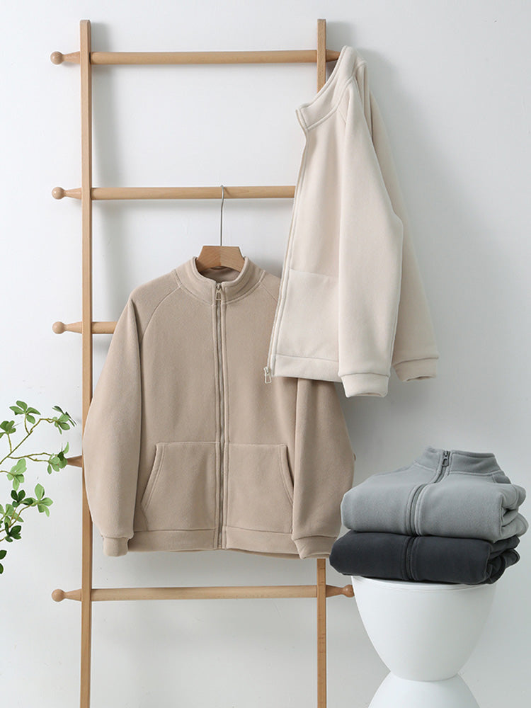 微起毛 ボアパーカ