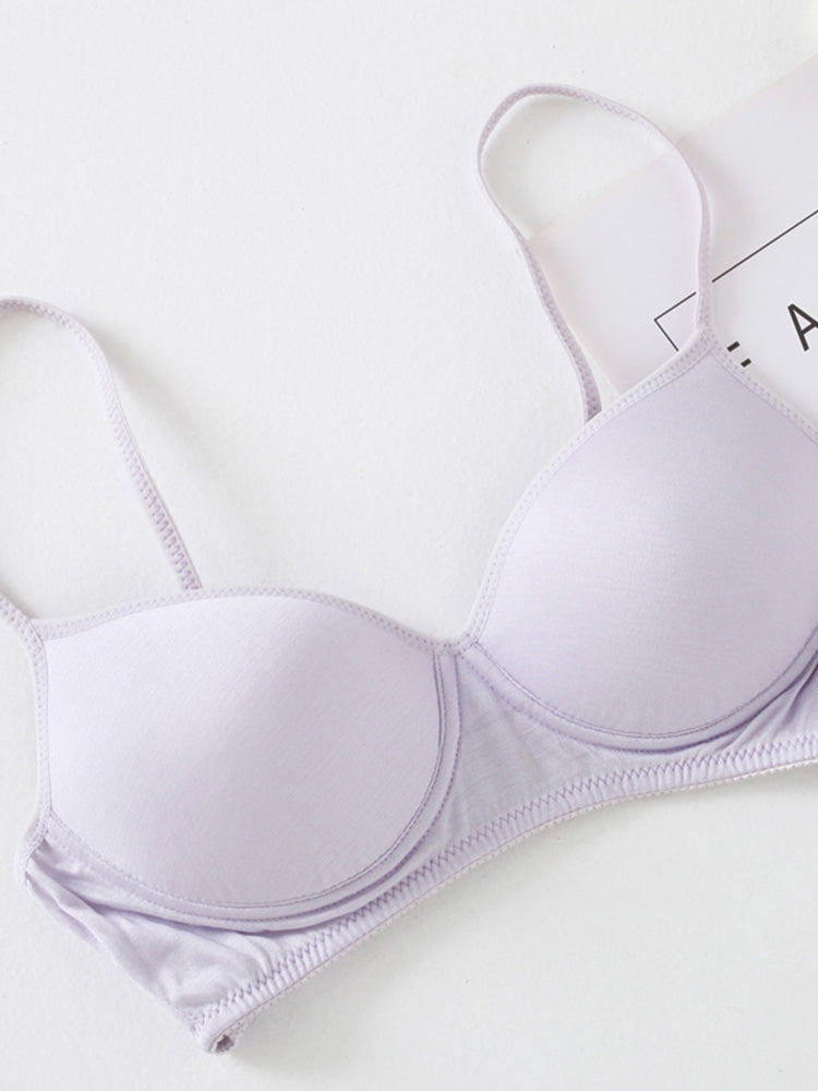 【ノンワイヤー】軽いつけごこち ノンワイヤーブラ 100%マルベリーシルク