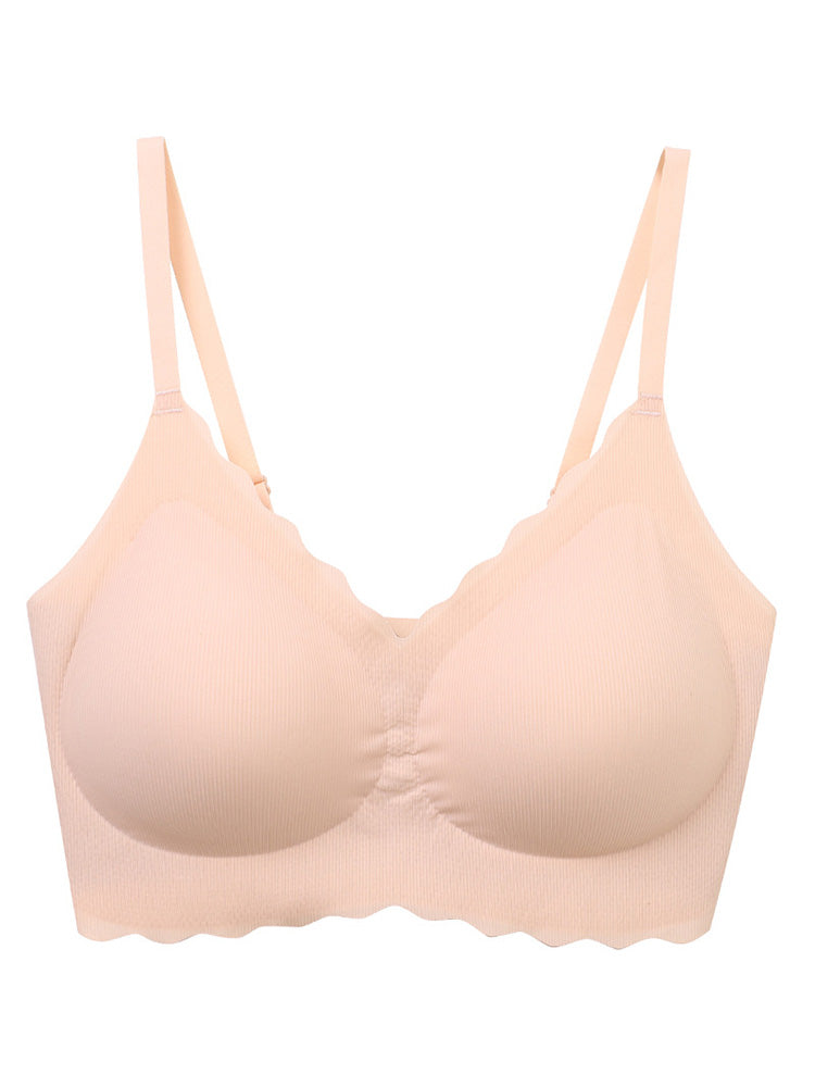 【ノンワイヤー】冷感 LYCRA®シームレス フリーサイズノンワイヤー ブラジャー