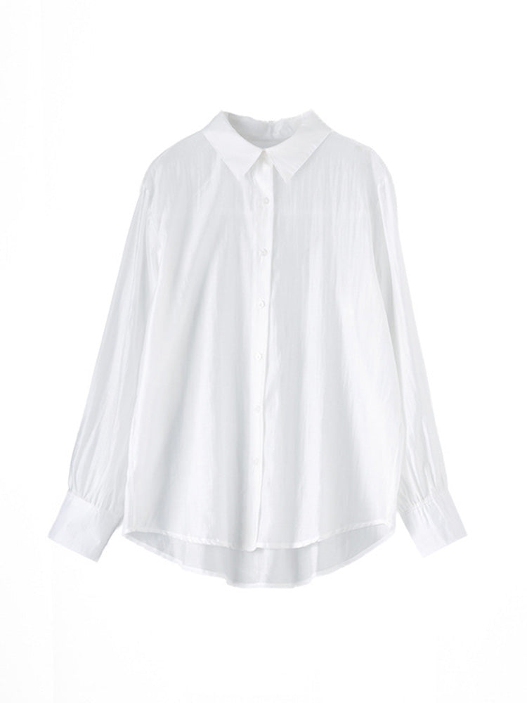 さらっとした素材感 蒸れないシアーシャツ