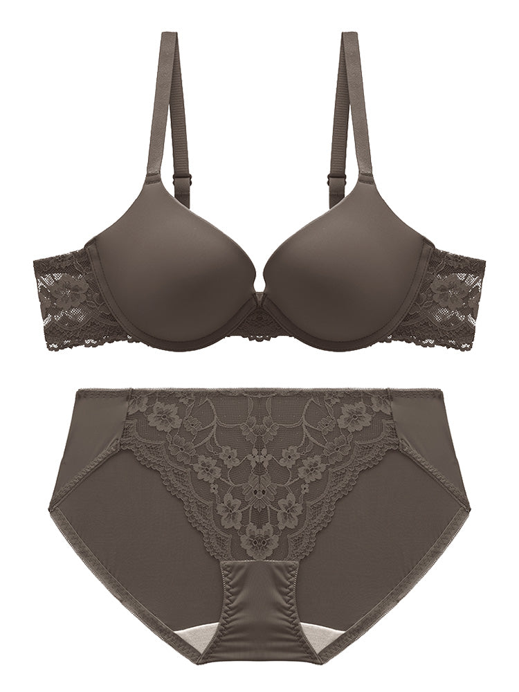 【ワイヤー入り】軽い!軽量シームレスカップブラセット