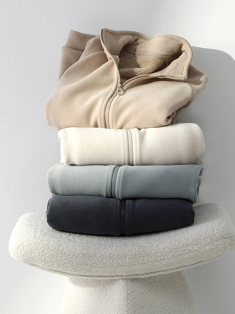 微起毛 ボアパーカ