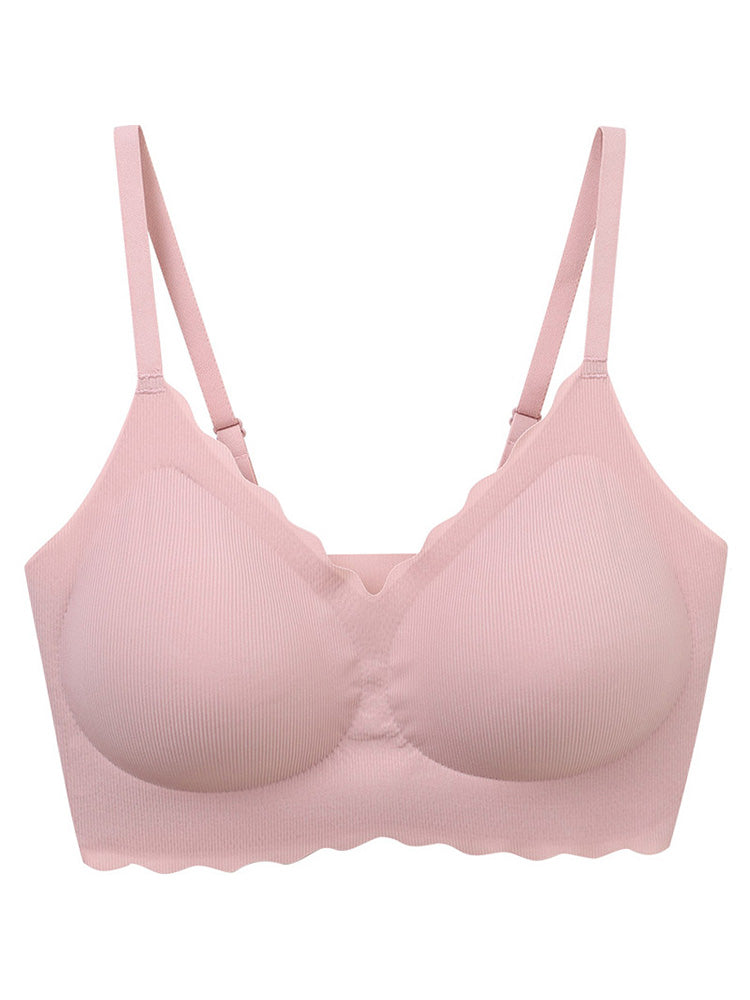 【ノンワイヤー】冷感 LYCRA®シームレス フリーサイズノンワイヤー ブラジャー