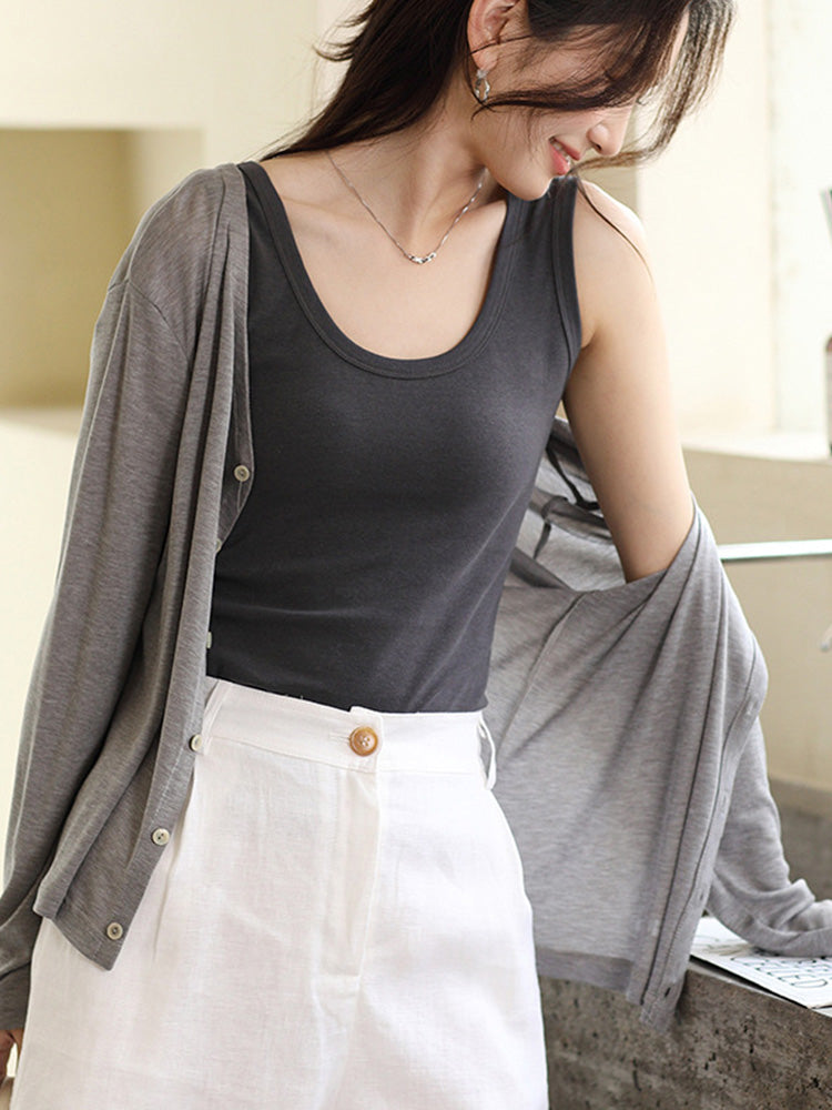 【在庫処分】Naia™ 薄手冷房対策カーディガン