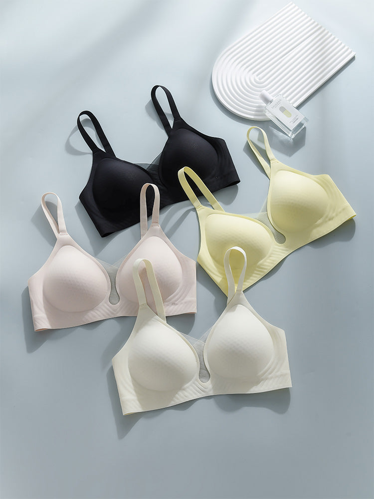 【在庫処分・ノンワイヤー】蒸れない通気ノンワイヤーブラジャー シームレス