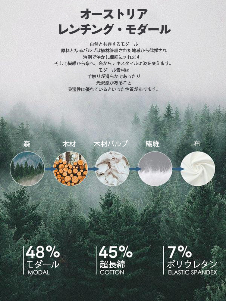 ボタン開閉 長袖エコパジャマ