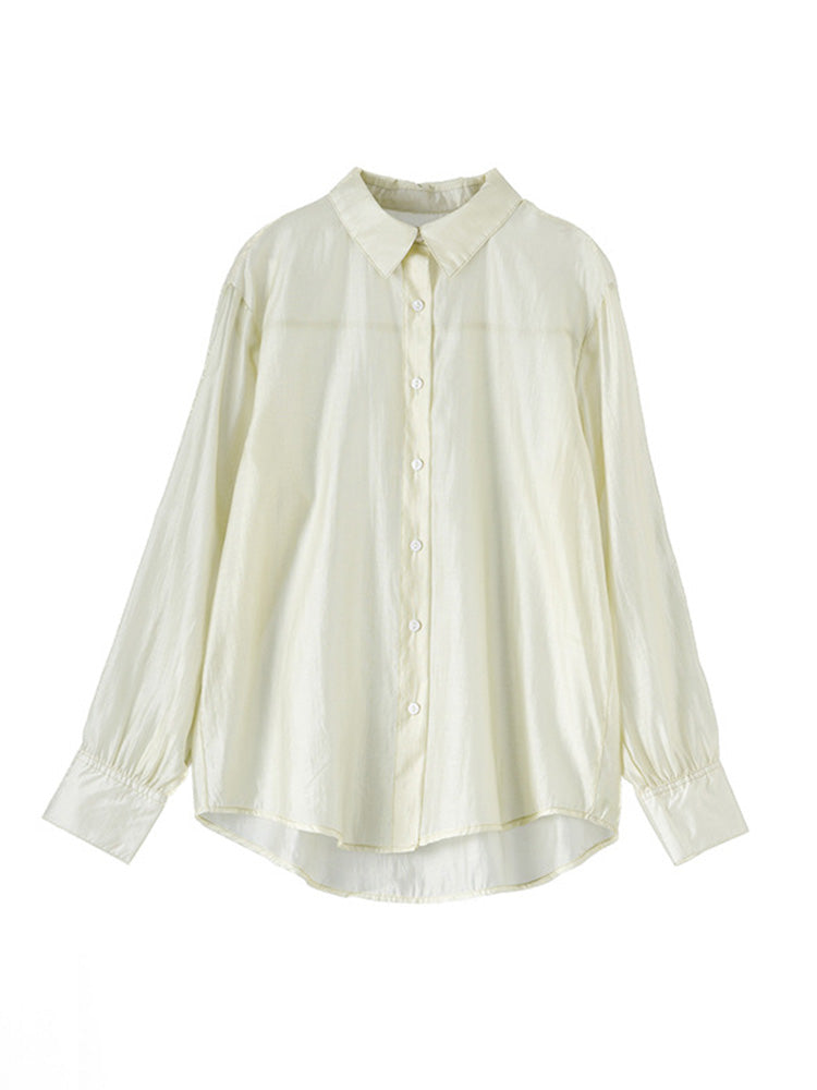 さらっとした素材感 蒸れないシアーシャツ