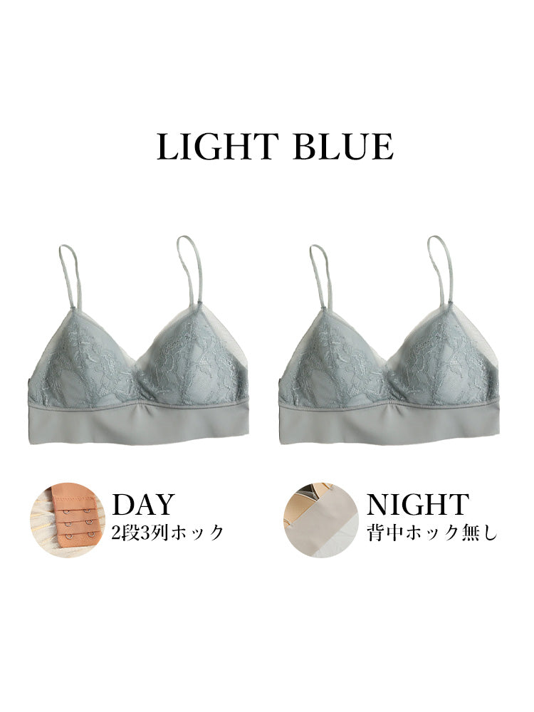 【在庫処分・ノンワイヤー】レースカバー 薄手ノンワンヤーブラ