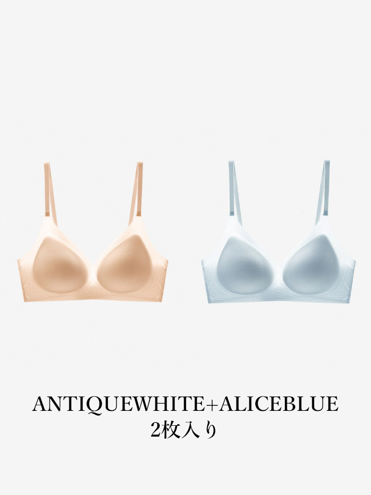 【ヒンヤリ・ノンワイヤー】薄手 接触冷感 ブラ