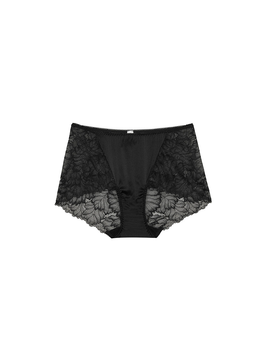 【Silky Comfort】花柄レース 柔らかフィットショーツ