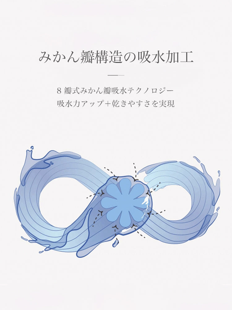 【在庫処分・もこもこ】髪の乾燥を防ぐ ヘアドライタオル