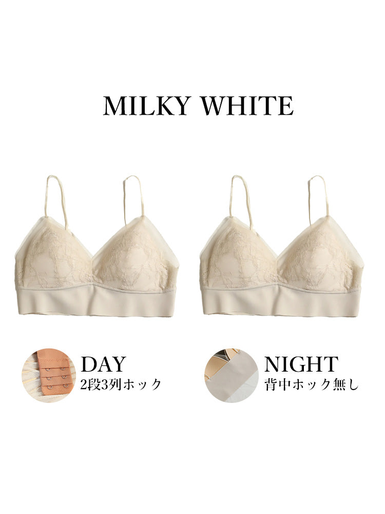 【在庫処分・ノンワイヤー】レースカバー 薄手ノンワンヤーブラ