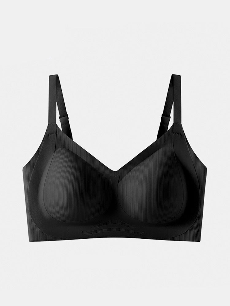 【ノンワイヤー】無縫製 蒸れにくく シームレス ブラ