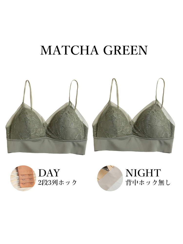 【在庫処分・ノンワイヤー】レースカバー 薄手ノンワンヤーブラ