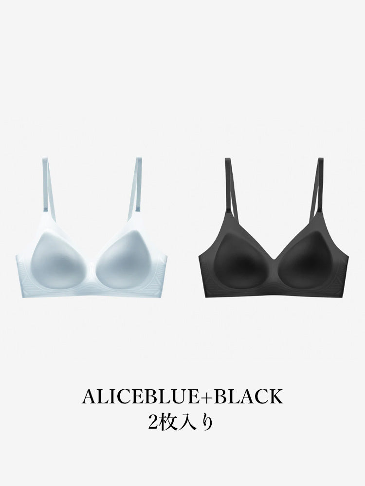 【ヒンヤリ・ノンワイヤー】薄手 接触冷感 ブラ