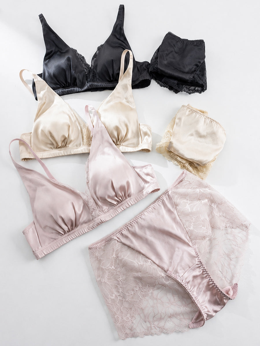【Silky Comfort】花柄レース 柔らかフィットショーツ