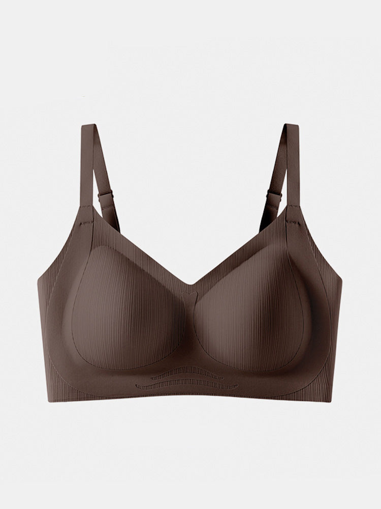 【ノンワイヤー】無縫製 蒸れにくく シームレス ブラ