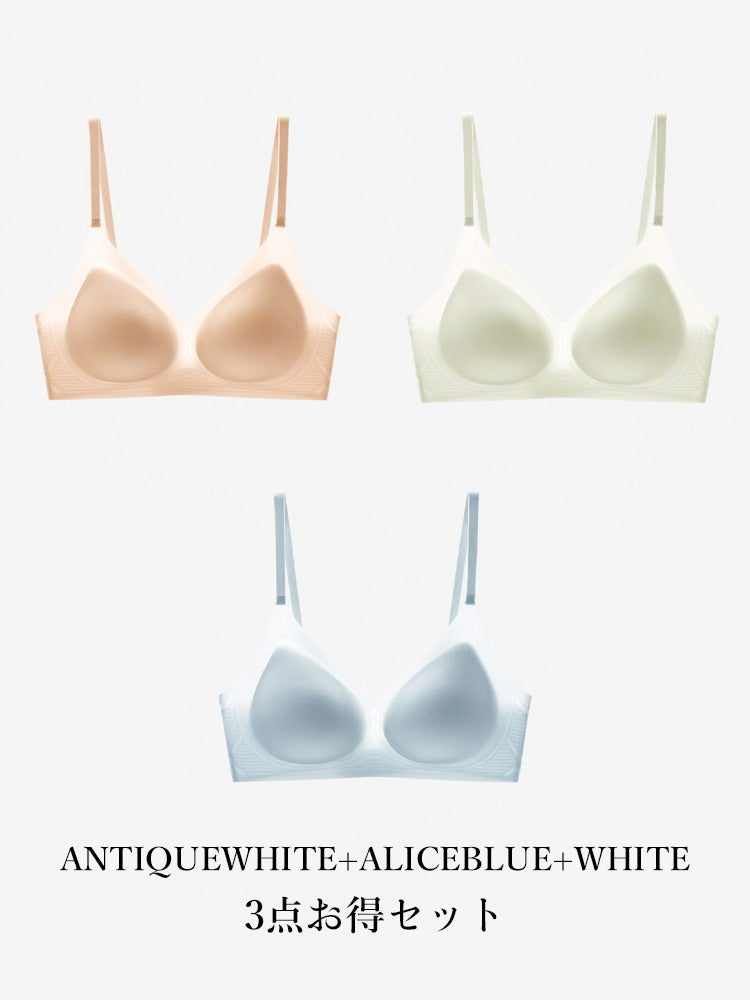 【ヒンヤリ・ノンワイヤー】薄手 接触冷感 ブラ