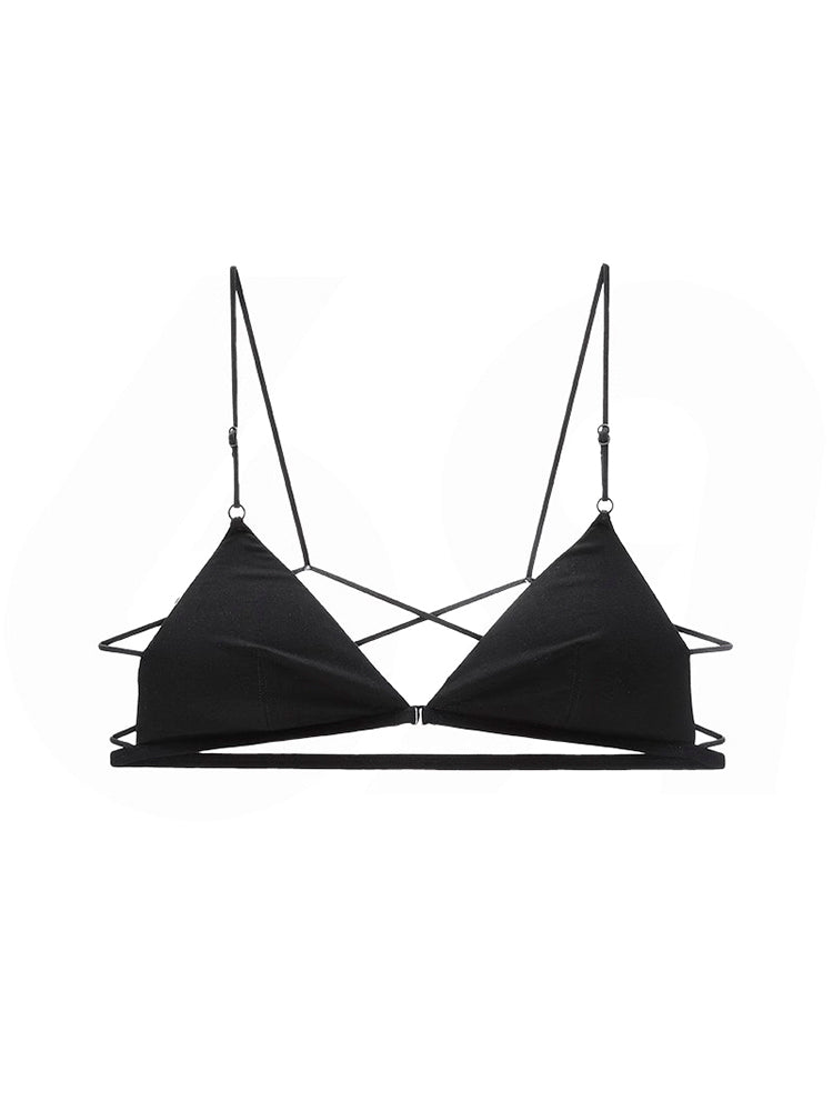 【ノンワイヤー・フロントホック】バッククロス 見えてもOKのブラ