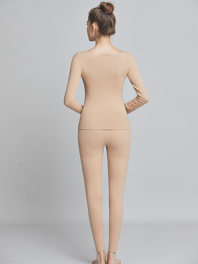 【在庫処分】【裏地ウール&シルク素材 蓄熱保温】あったか カップ付きインナー 裏起毛 厚手