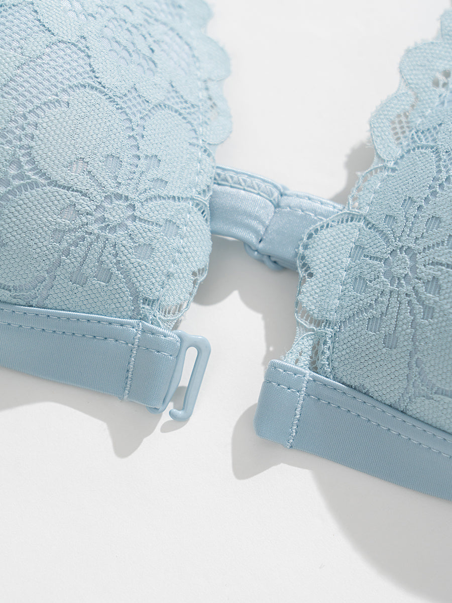 【Blossom】フロントホック ノンワイヤーブラ&ショーツ